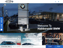 Tablet Screenshot of habberstadbmw.com